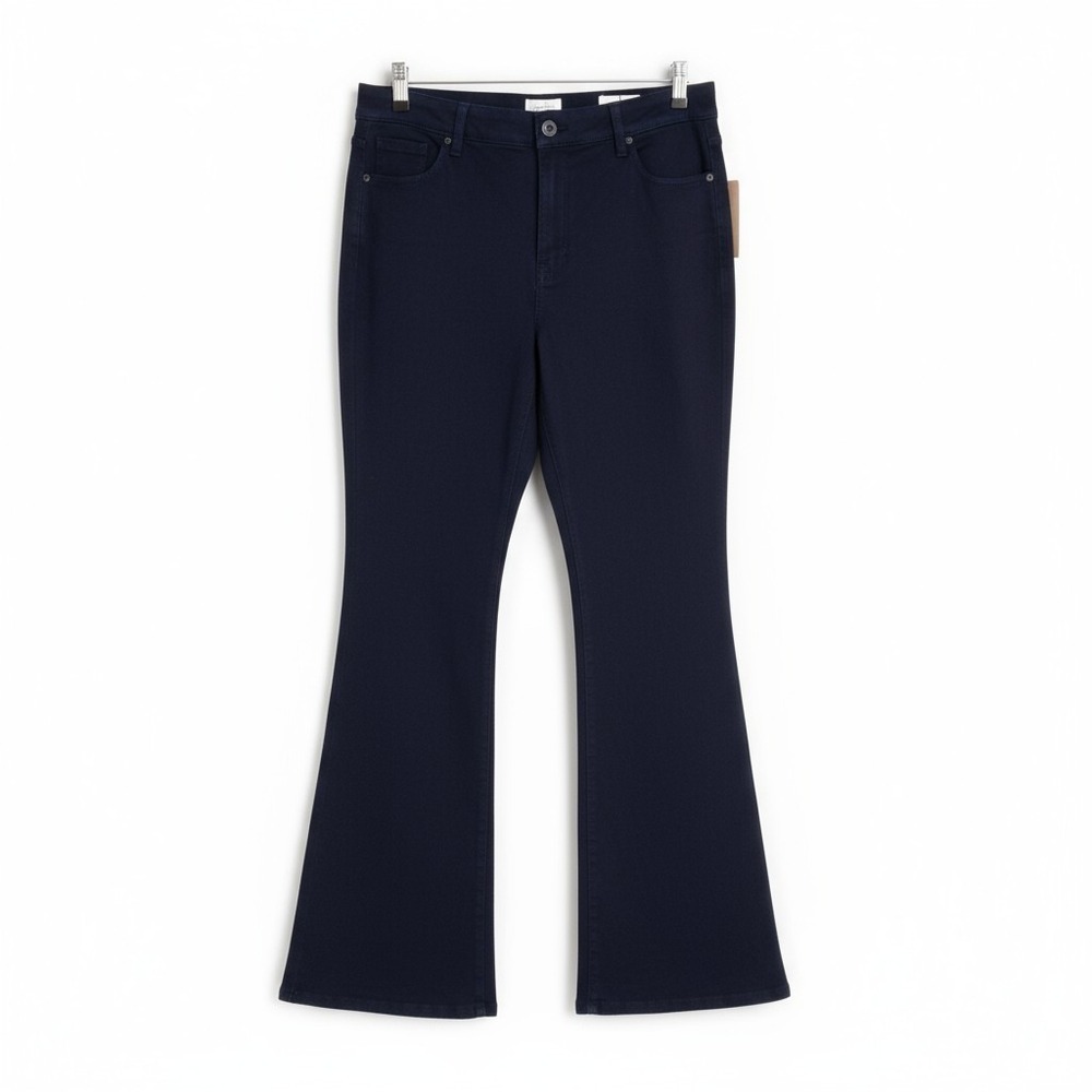 NWT Jessica Simpson Women's 16 Black High-Rise Stretch Flare Jeans